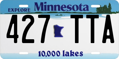 MN license plate 427TTA