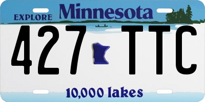 MN license plate 427TTC