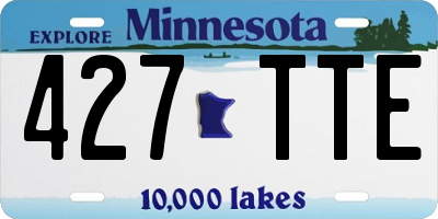 MN license plate 427TTE