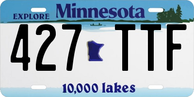 MN license plate 427TTF