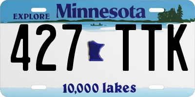 MN license plate 427TTK