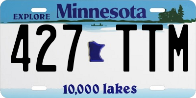 MN license plate 427TTM