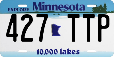 MN license plate 427TTP