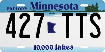MN license plate 427TTS