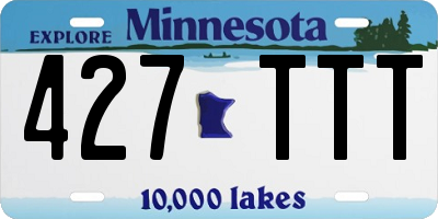 MN license plate 427TTT