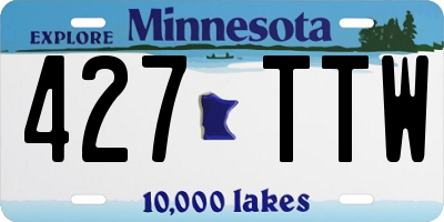MN license plate 427TTW