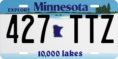 MN license plate 427TTZ