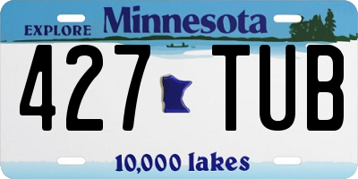 MN license plate 427TUB