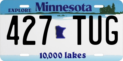 MN license plate 427TUG