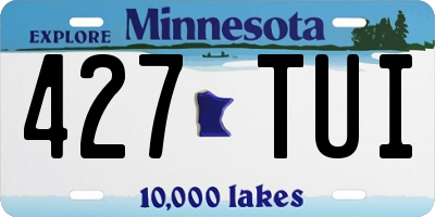 MN license plate 427TUI