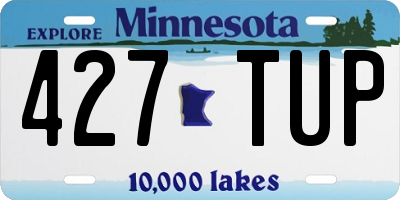 MN license plate 427TUP