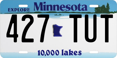 MN license plate 427TUT