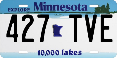MN license plate 427TVE