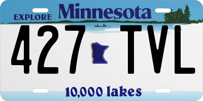 MN license plate 427TVL