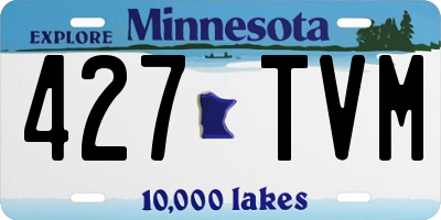 MN license plate 427TVM