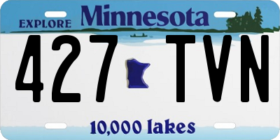 MN license plate 427TVN
