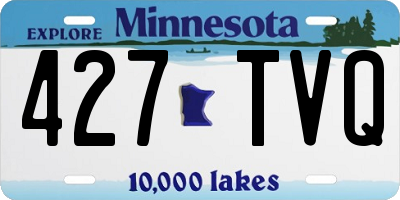 MN license plate 427TVQ
