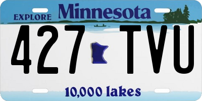 MN license plate 427TVU