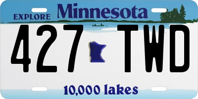 MN license plate 427TWD