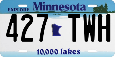 MN license plate 427TWH