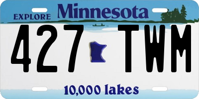 MN license plate 427TWM