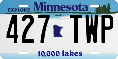 MN license plate 427TWP