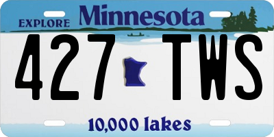 MN license plate 427TWS