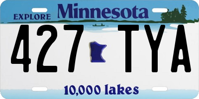 MN license plate 427TYA