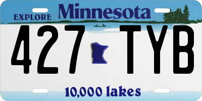 MN license plate 427TYB