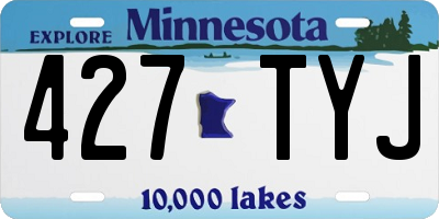 MN license plate 427TYJ