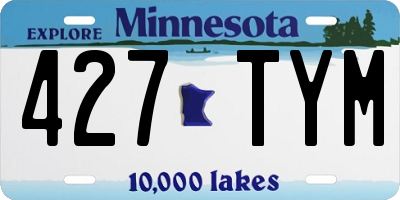MN license plate 427TYM