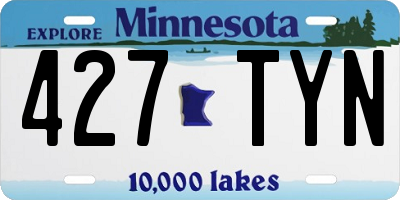 MN license plate 427TYN