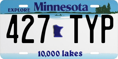 MN license plate 427TYP