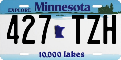 MN license plate 427TZH