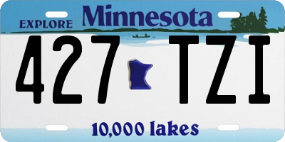 MN license plate 427TZI