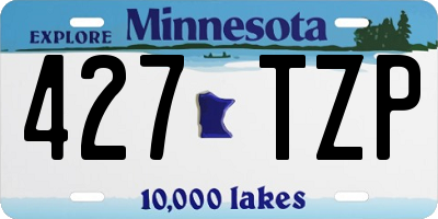 MN license plate 427TZP