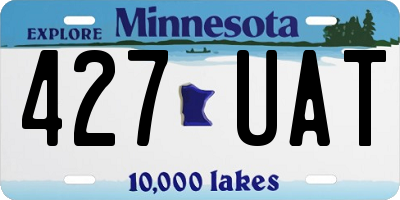 MN license plate 427UAT