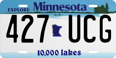 MN license plate 427UCG