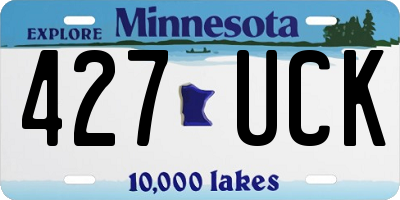 MN license plate 427UCK