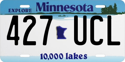MN license plate 427UCL
