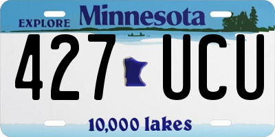 MN license plate 427UCU