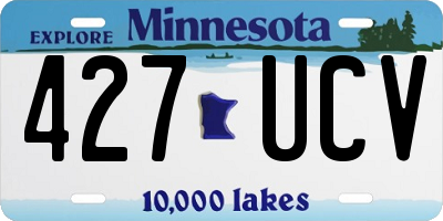 MN license plate 427UCV