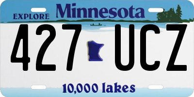 MN license plate 427UCZ