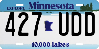 MN license plate 427UDD