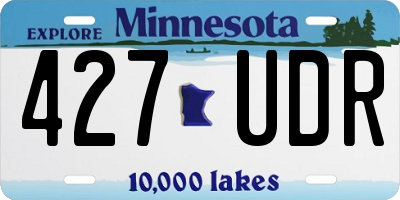 MN license plate 427UDR