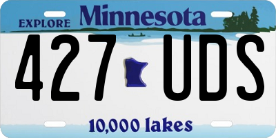 MN license plate 427UDS