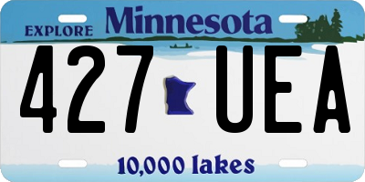 MN license plate 427UEA