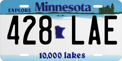 MN license plate 428LAE