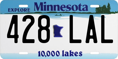 MN license plate 428LAL