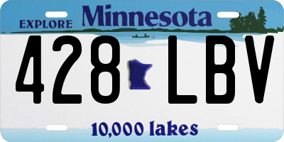 MN license plate 428LBV